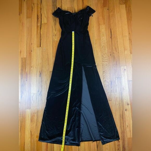 B. Smart Vintage Velvet Gown Size 5/6 High Slip - Picture 8 of 12